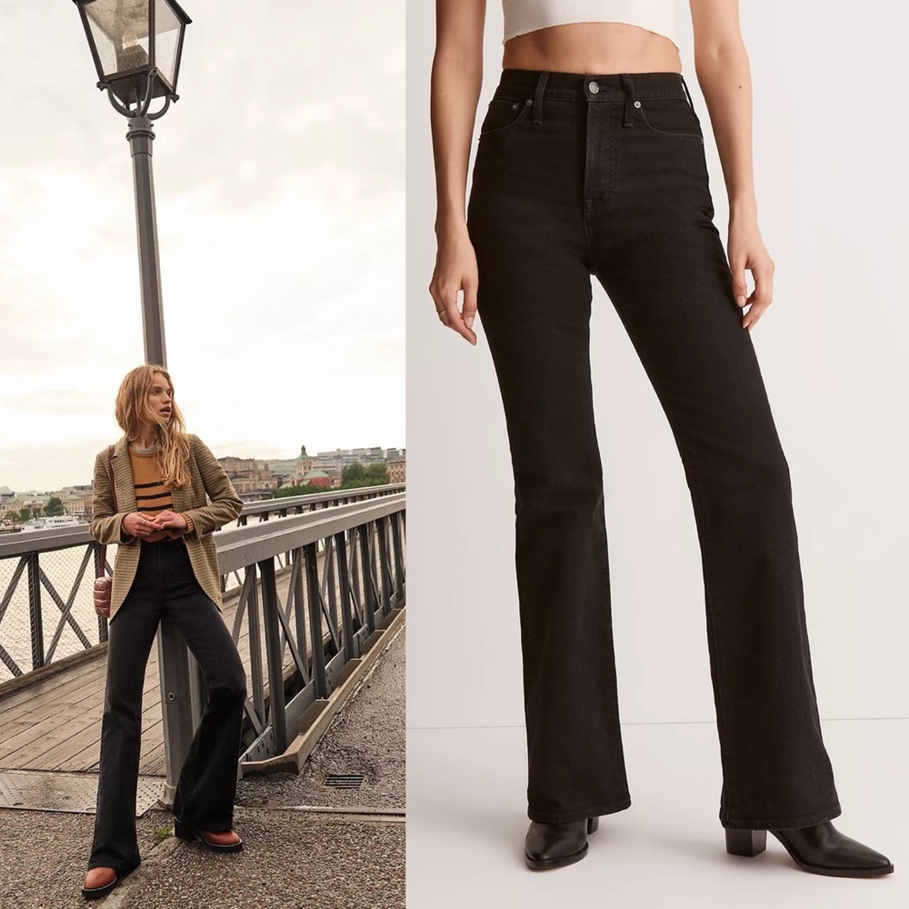 NWT Madewell The Perfect Vintage Flare Jean 27 Sherborn Wash High Waisted